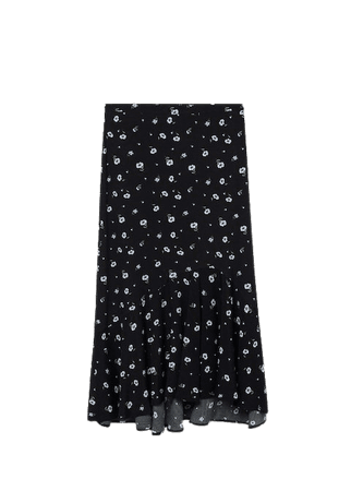 Printed skirt with ruffles - Women | Mango USA