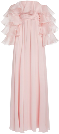 Ruffled Silk Georgette Gown By Giambattista Valli | Moda Operandi