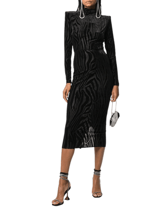 Alex Perry Hadley Fitted Midi Dress - Farfetch