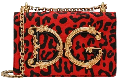 Dolce & Gabbana leopard-print logo-plaque Shoulder Bag - Farfetch