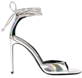 Iridescent Faux Leather Sandals