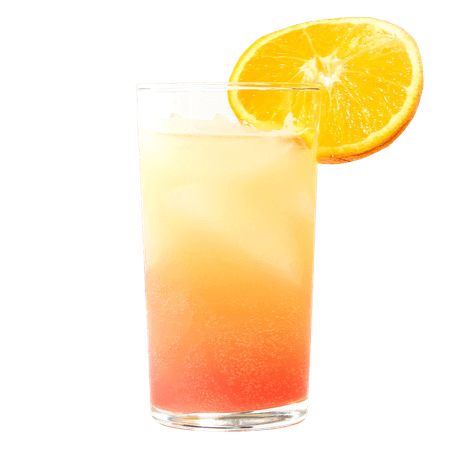 pink and orange drink