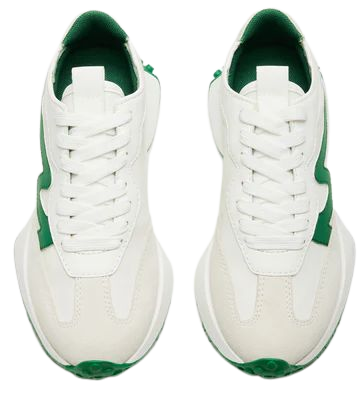CAMPO White/Green Lace-Up Sneaker | Women's Sneakers – Steve Madden