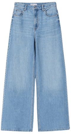 Wide-leg jeans - Denim - Woman | Bershka