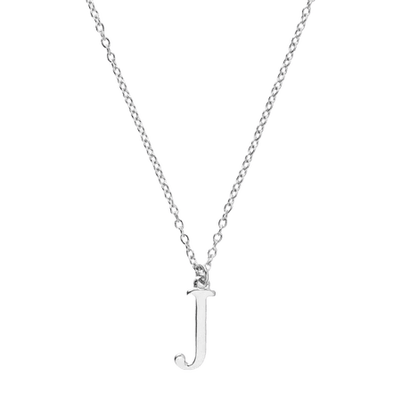 Marie Todd Jewelry and Candles - Letter J Necklace in Sterling Silver