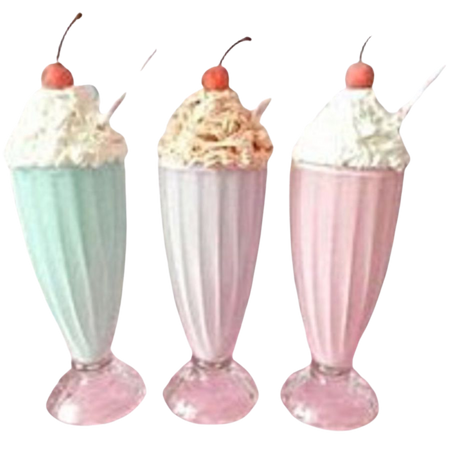 vintage 1950’s diner milkshakes