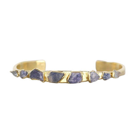 raw sapphire cuff sapphire bracelet blue sapphire bangle | Etsy