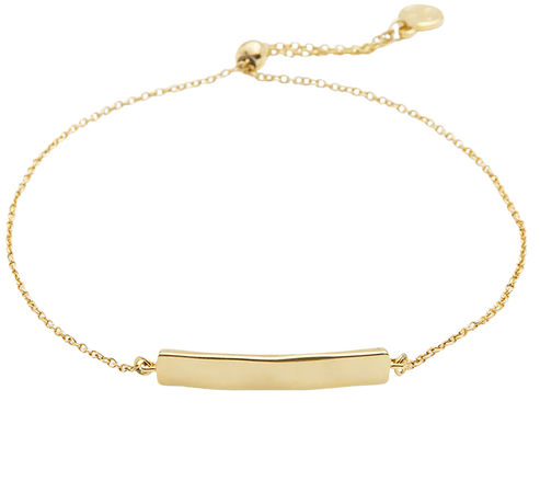 Bespoke Plate Adjustable Bracelet (gold) – gorjana