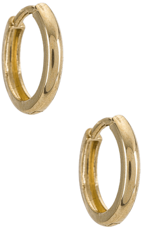 Zoe Lev 14k Gold Small Huggie Earrings in Gold | REVOLVE