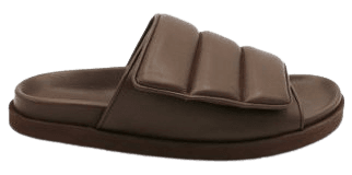 Puffy Velcro Leather Slides By Gia Borghini | Moda Operandi