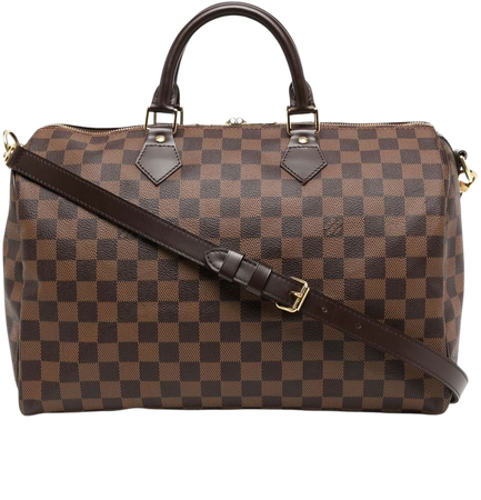Louis Vuitton 2013 pre-owned Damier Ebène Speedy Bandoulière Speedy 35 Travel Bag