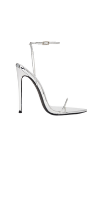 silver pointed heel