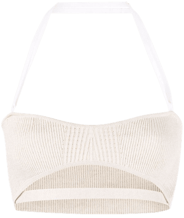 Jacquemus Le Bandeau Beijo Knitted Bralette Top - Farfetch