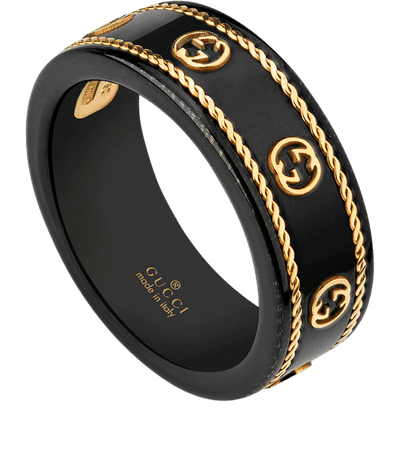 Gucci Icon Ring in Black | Neiman Marcus