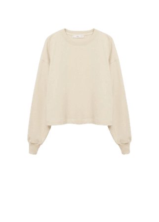Organic cotton sweatshirt - Women | Mango USA