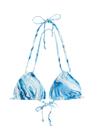 Bikini bottoms - Blue/marble-patterned - Ladies | H&M US
