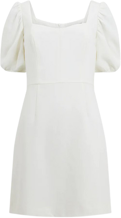 Berina Whisper Puff Sleeve Dress Summer White | French Connection US