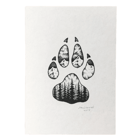 Wolf Paw - Signed Print #92 – Steel Bison