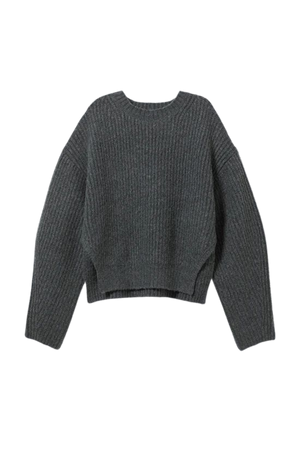 Ivy Knit Sweater - Dark Grey - Weekday WW