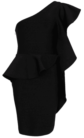 Drama Frill Bandage Knit Mini Dress | Karen Millen
