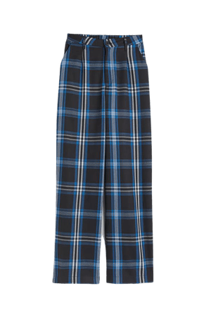 Dress Pants - Black/blue plaid - Ladies | H&M US