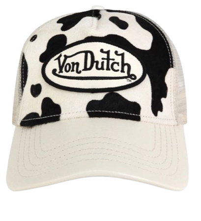 VonDutch cow print hat