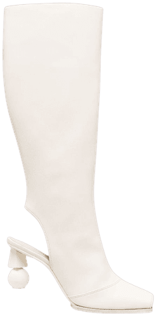 White Jacquemus Olive knee boots 203FO25407100 - Farfetch