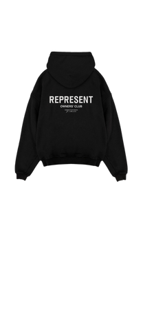 represent hoodie black