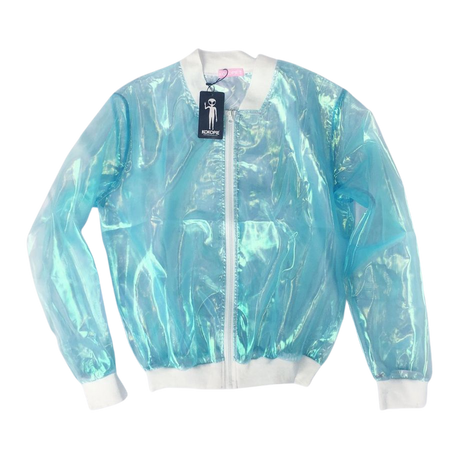 KOKO BLUE Holo Sheer Iridescent Jacket – kokopiecoco