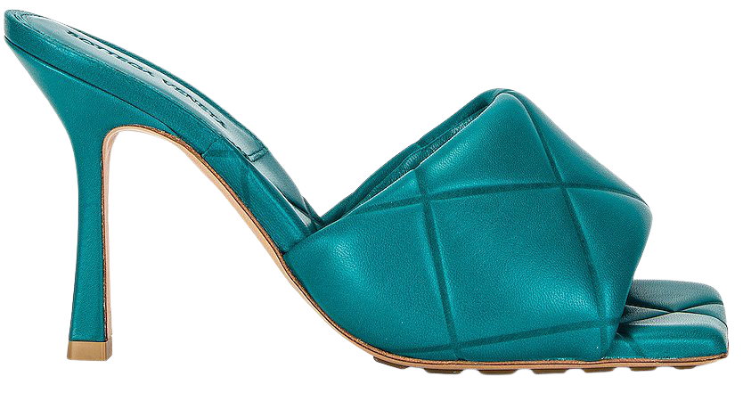 Bottega Veneta BV Rubber Lido Sandals in Duck Green | FWRD