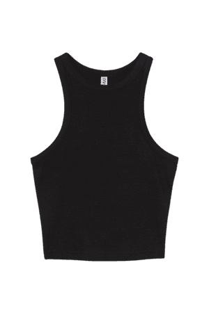 Ribbed Tank Top - Black - Ladies | H&M US