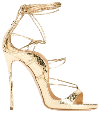 Dsquared2 'Riri' sandal heel Gold Tie up