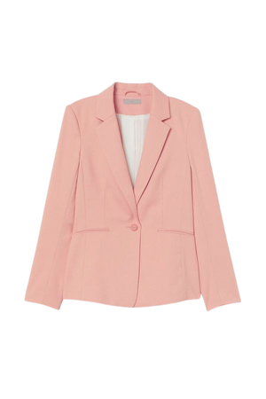 Fitted Blazer - Peach pink - Ladies | H&M US