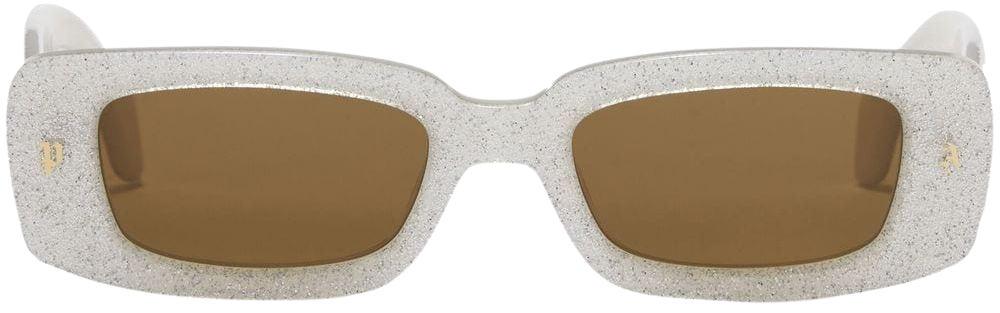Palm Angels Lala Glitter Rectangle Sunglasses - Farfetch