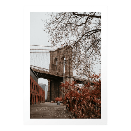 Brooklyn Bridge in the Fall | Colourful Travel Photography | New York City, America (USA) Art Print by kentravel | Society6