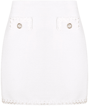 Shop Alessandra Rich tweed mini skirt with Express Delivery - FARFETCH