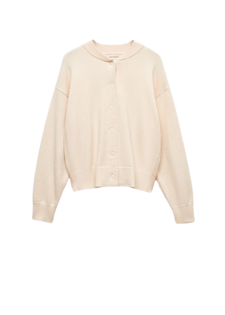 Knitted buttoned jacket - Women | Mango USA