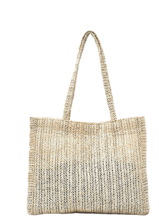 Minimalist Straw Shoulder Tote Bag | SHEIN USA