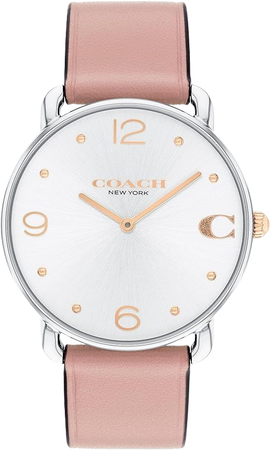 Amazon.com: Coach Elliot Women's Watch | Quartz Movement | Water Resistant | Classic Minimalist Design for Every Occasion (Model 14504199), Blossom, 36 mm : Clothing, Shoes & Jewelry