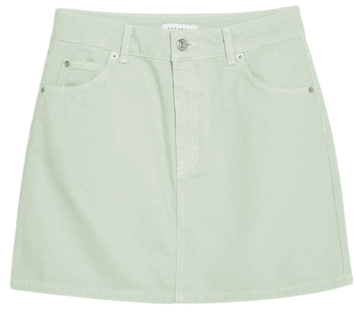 green mint skirt