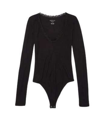 AE Long-Sleeve Lace Bodysuit