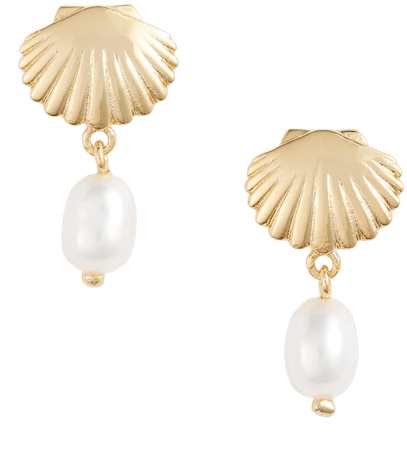 gorjana Seashell Charm Earrings | Nordstrom