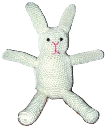 Bunny Rabbit Off White Amigurumi Rabbit Easter Bunny Crochet