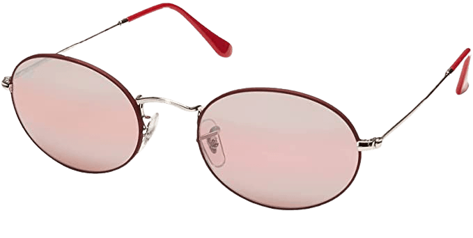 Amazon.com: Ray-Ban RB3547 Oval Evolve Polarized Sunglasses, Matte Bordeaux On Silver/Purple Bi-Mirror Grey Photochromic, 54 mm : Clothing, Shoes & Jewelry