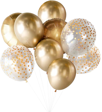 Gold Balloons Decorations All Gold Balloon Bouquet - Etsy Canada
