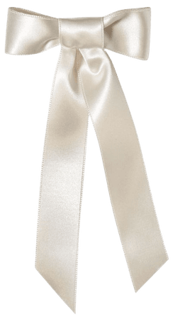 White hair ribbon