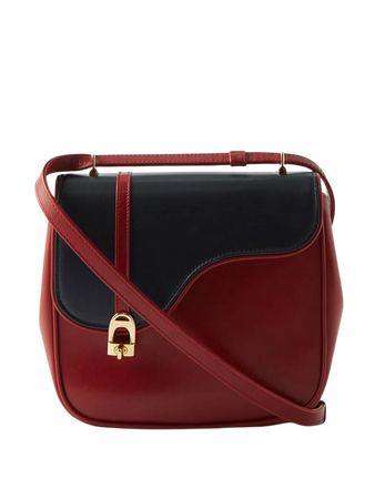 Red Equestrian leather cross-body bag | Gucci | MATCHESFASHION US