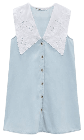 COMBINATION PETER PAN COLLAR DRESS | ZARA United States