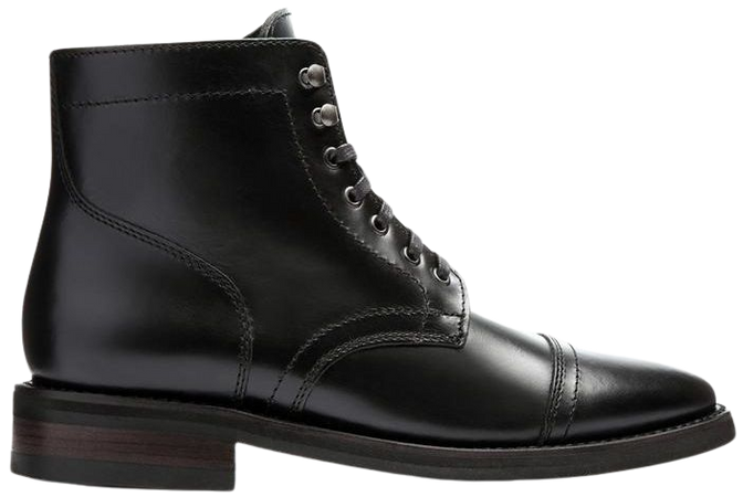 Men's Black Captain Lace-Up Boot - Thursday Boot Company
