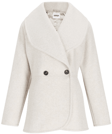 Peplum Knit Button Front Coat | Express